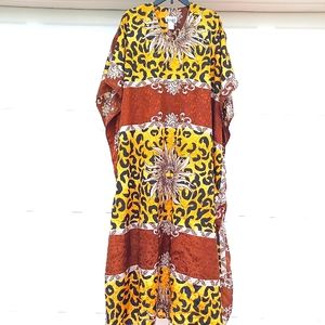 LEOPARD Vintage Caftan Maxi Dress LIKE NEW